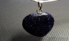 Privjesak - blue sandstone srce